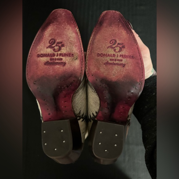 🐴Donald J. Pliner hair on hide leather cowboy boots unique 25th anniversary🐴 - Picture 10 of 10